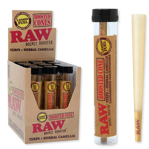 [M1521] RAW Rocket Booster Cones Lemon Fuel 12ct
