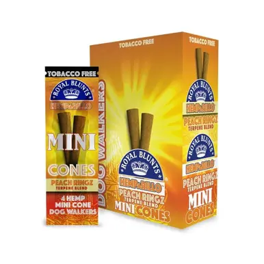 [M1534] ROYAL BLUNTS Mini Cones Peach Ringz 10ct