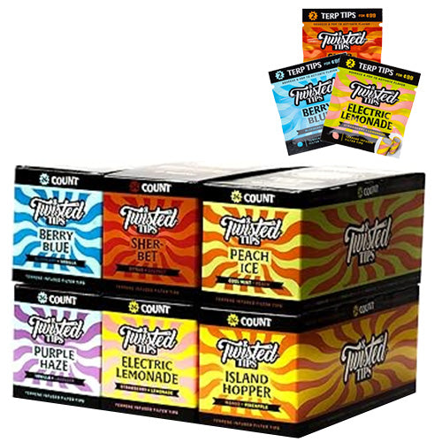 [M1562] TWISTED TIPS Terpene Infused Tips Combo 2 for $0.99 144ct