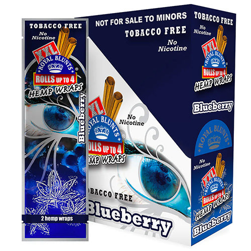 [M1580] XXL Hemp Wraps Blueberry 25ct