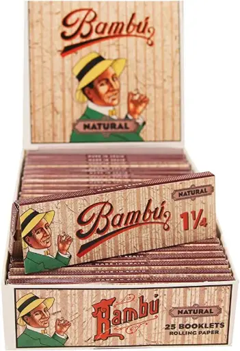 [M1813] BAMBU Natural 11/4 Papers 25ct