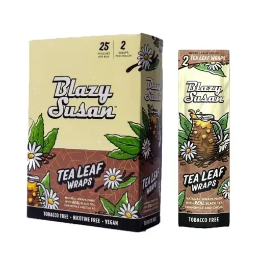 [M1842] BLAZY SUSAN Tea Leaf Honey Lemon Wraps 2/25ct