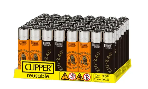 [M1848] CLIPPER Classic Lighter Zig Zag #1 48ct