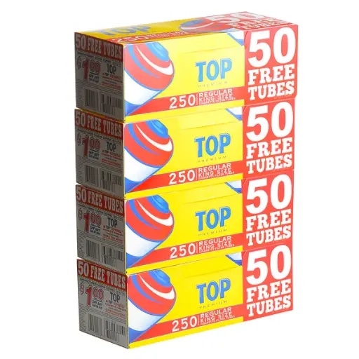 [M1889] TOP Cigarette Tubes Regular King Size 250/4ct
