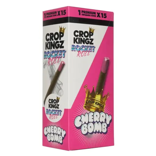 [M1959] CROP KINGZ Rocket Roll Biodegradable Sugar Tips Cherry Bomb 15ct