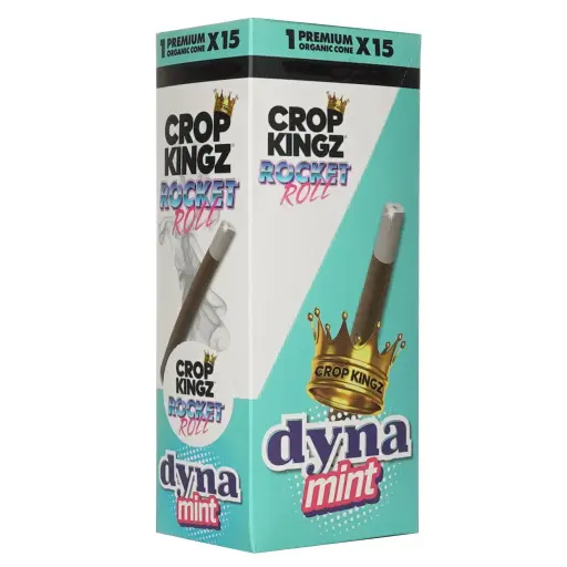 [M1960] CROP KINGZ Rocket Roll Biodegradable Sugar Tips Dynamint 15ct