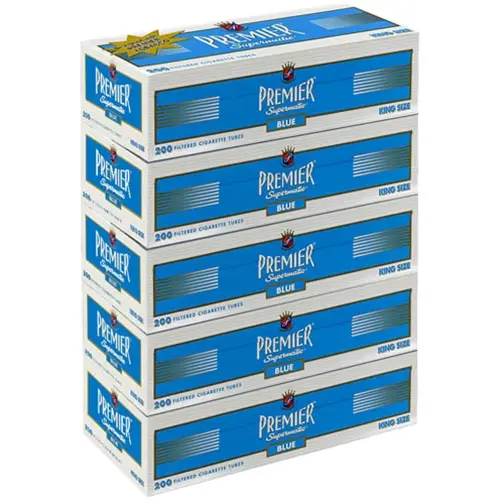 [M2100] PREMIER Cigarette Tubes Blue 100mm 200/5ct