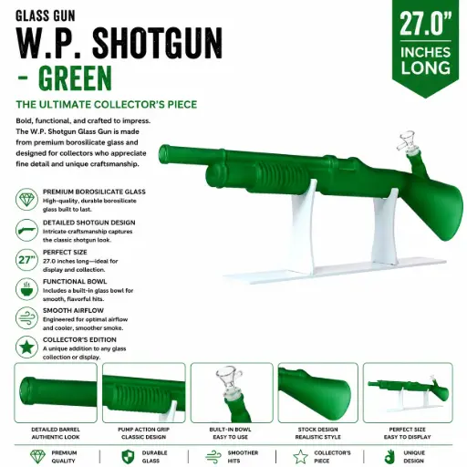[AM050053] Glass Gun W.P. Shutgun (MG-955) 27.0" - Green