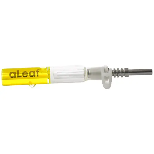 [PC33796] aLeaf Dabbers Honey Straw Glycerin Titanium Tip 8478 5.0" Yellow