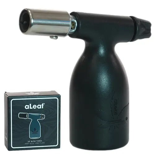 [PC24729] aLeaf Lighter Torch Supernova Blow 3.5" (8531) Black