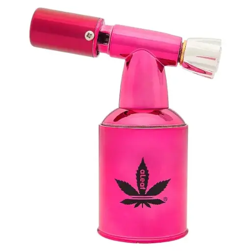 [PC34985] aLeaf Lighter Torch Brass Blow Turbo Flame 5.0" (8529)-Rose