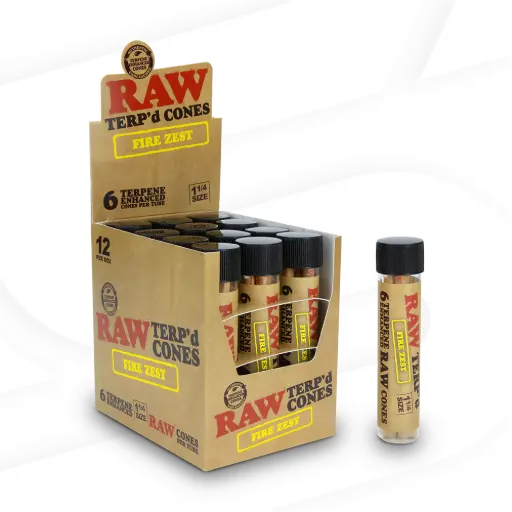 [M2146] RAW Terp Dipped Cones Fire Zest 6/12ct