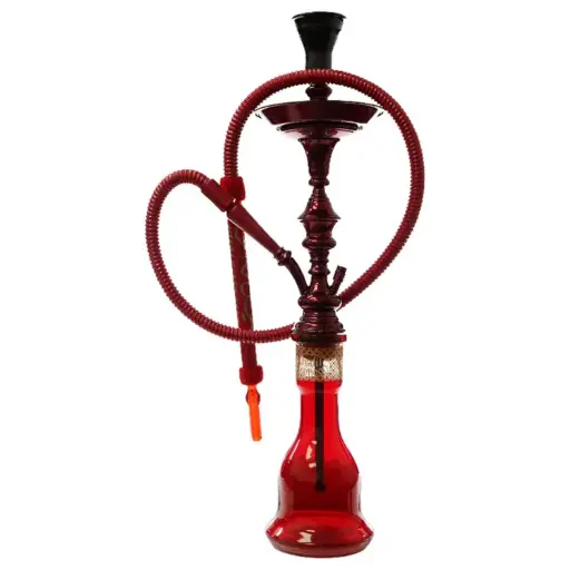 [AM050204] Khalil Mamoon Hookah  - 31.0" Red