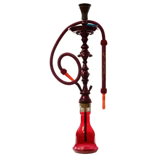 [AM050206] Khalil Mamoon Hookah  - 36.0" Red