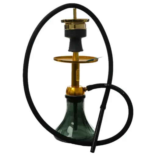 [AM050216] Amy Hookah  - 15.0" -Gold/Black