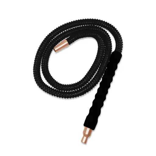 [AM020635] 10" Grip Handle, Plastic Reusable Hookah Hose, Gold