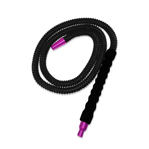 [AM020636] 10" Grip Handle, Plastic Reusable Hookah Hose, Purple
