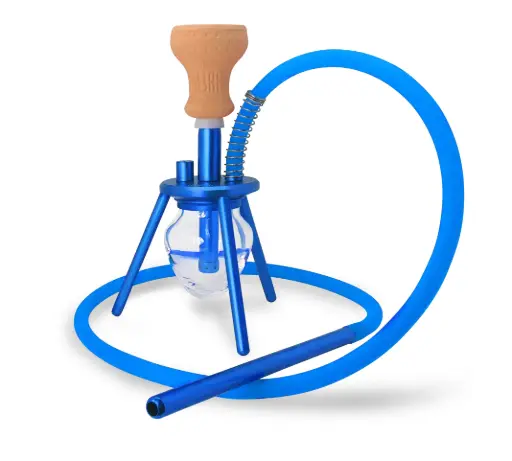 [AM016281] 12" Amira Spider Hookah, Blue, 1 Hose, Amira Carrying Bag