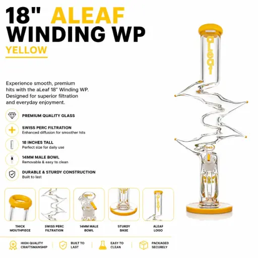 [PC37601] 18" ALEAF WINDING WP YELLOW