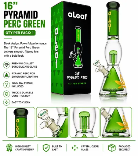 [PC37603] 16" PYRAMID PERC GREEN