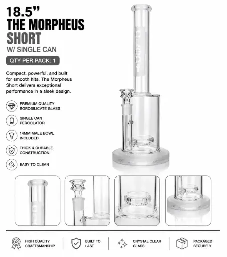 [PC37612] 18.5" THE MORPHEUS SHORT W/ SINGLE CAN 