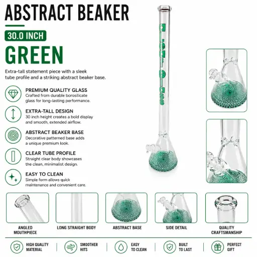 [PC37626] 30" ABSTRACT BEAKER GREEN
