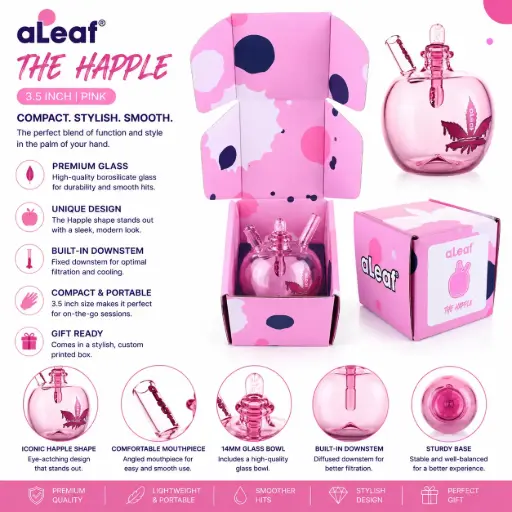 [PC37633] 3.5'' ALEAF THE HAPPLE PINK