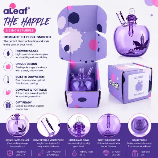 [PC37636] 3.5'' ALEAF THE HAPPLE PURPLE
