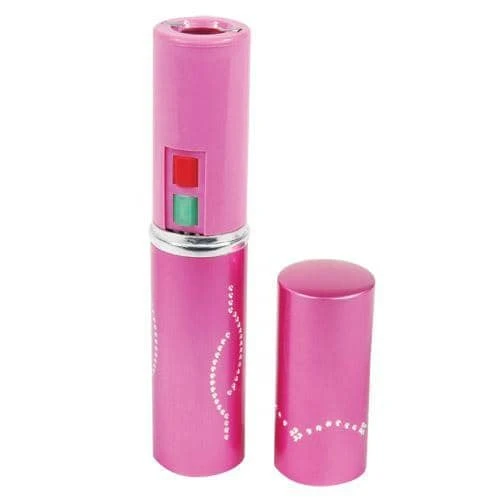 [AM050338] 5" Pink Lipstick Stungun with Flashlight