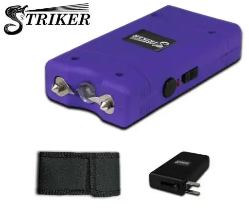 [AM038868] Purple 18M Rechargeable Stun Gun w/ LED Light
