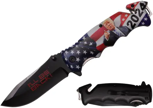 [AM050383] 4.5" Assist-Open Folding Knife with Belt Clip USA