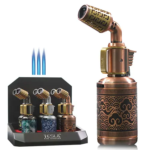 [AM023458] Tesla Lighter Blow Triple Torch (61740-3T)