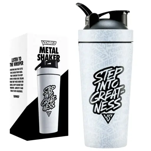[AM050410] V Shred "Step Into Greatness" STAINLESS STEEL Shaker Bottle (25oz)