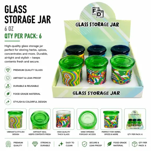[PC37695] GLASS STORAGE JAR 60Z