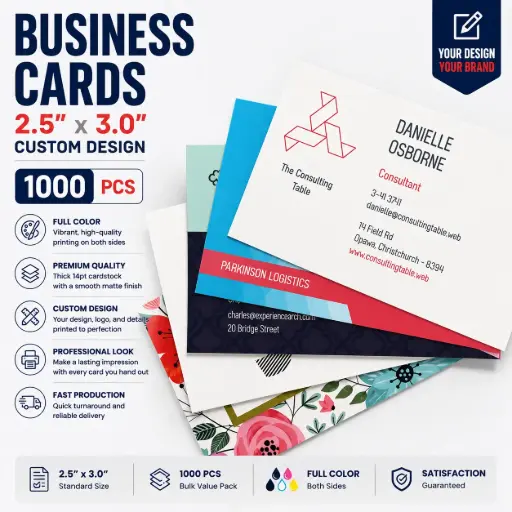 [AM034697] Business Cards 2.5" x 3.0" (Custom  Design - 1000pcs) 0950