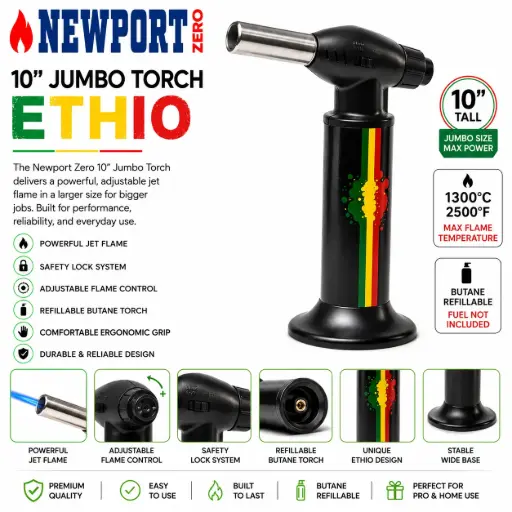 [AM025421] Newport Zero 10" Jumbo Torch "ETHIO"