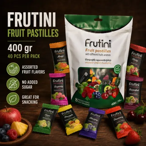 [A2L0016] Frutini Fruit Pastilles 400 gr (40 pcs per Pack)