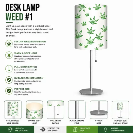 [AM050513] Desk Lamp - Weed #1
