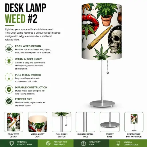 [AM050514] Desk Lamp - Weed #2
