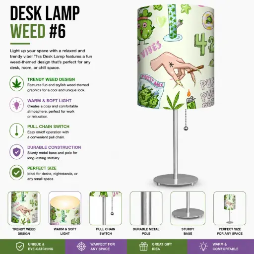[AM050518] Desk Lamp - Weed #6