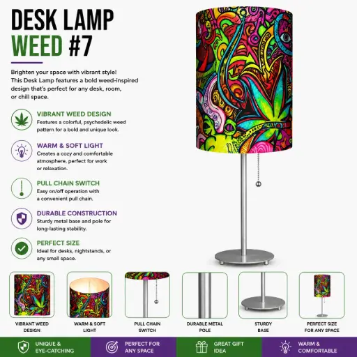 [AM050519] Desk Lamp - Weed #7