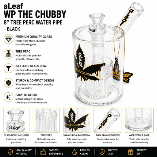 [PC37735] aLeaf WP THE CHUBBY 8" TREE PERC BLACK