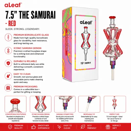 [PC37787] aLeaf 7.5" THE SAMURAI (with box) RED