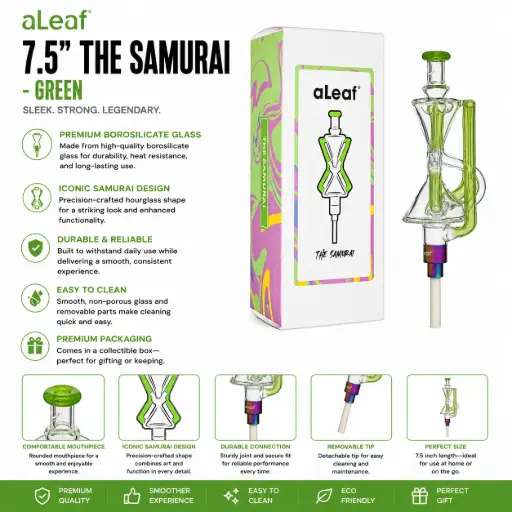[PC37788] aLeaf 7.5" THE SAMURAI (with box) GREEN