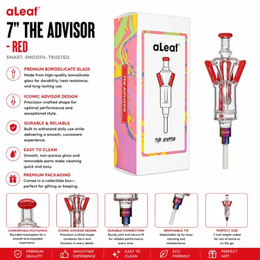 [PC37791] aLeaf 7" THE ADVISOR (with box) RED