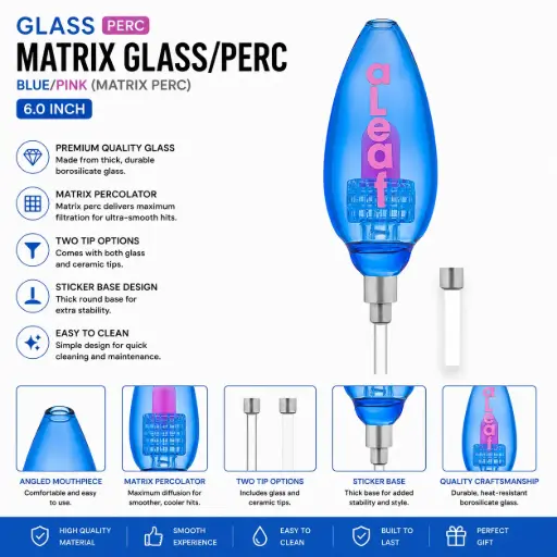 [PC37808] aLeaf BLUE/PINK/(GLASS/PERC) MATRIX