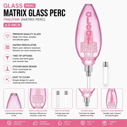 [PC37811] aLeaf PINK/PINK/(GLASS/PERC) MATRIX
