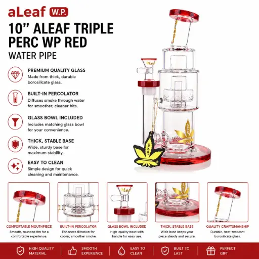 [PC37841] 10" ALEAF TRIPLE PERC WP RED