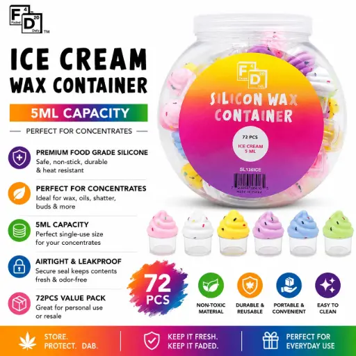 [PC37855] 5ML ICE CREAM WAX CONTAINER 72CT 