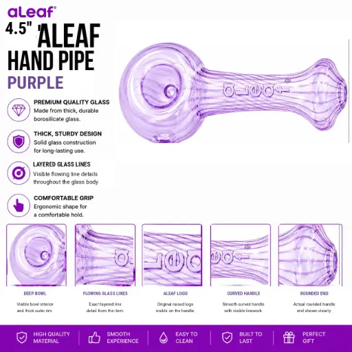 [PC37919] 4.5" ALEAF HP PURPLE